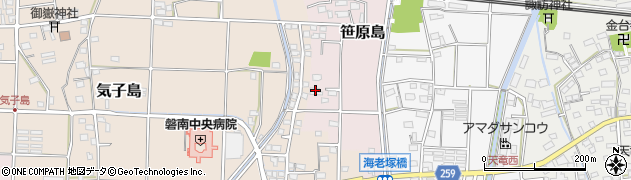 静岡県磐田市笹原島172周辺の地図