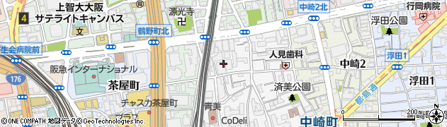 大阪府大阪市北区中崎西4丁目周辺の地図