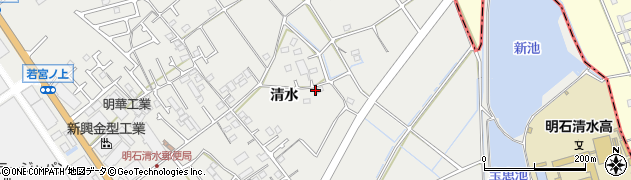 兵庫県明石市魚住町清水757周辺の地図