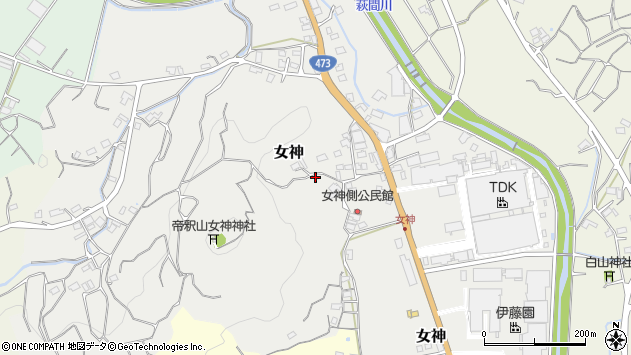 〒421-0516 静岡県牧之原市女神の地図