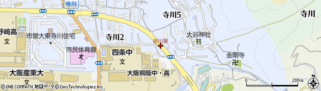 寺川東周辺の地図