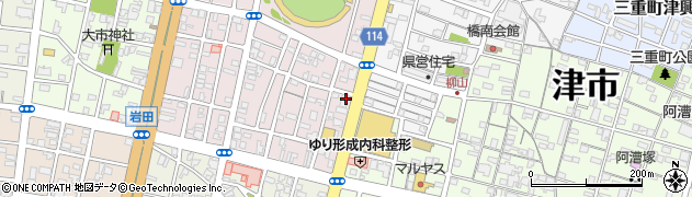桑名三重信用金庫津支店周辺の地図
