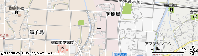 静岡県磐田市笹原島174周辺の地図