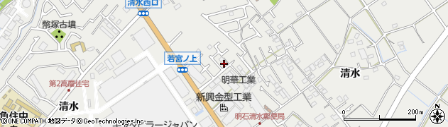 兵庫県明石市魚住町清水1111周辺の地図