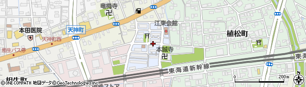 静岡県浜松市中央区富吉町周辺の地図