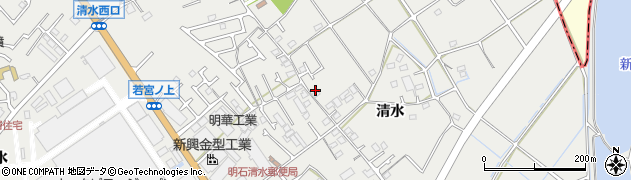 兵庫県明石市魚住町清水921周辺の地図