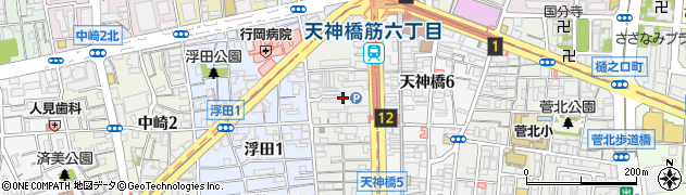 大阪府大阪市北区浪花町13周辺の地図