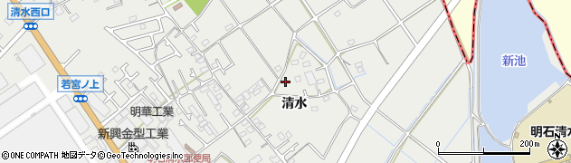 兵庫県明石市魚住町清水761周辺の地図