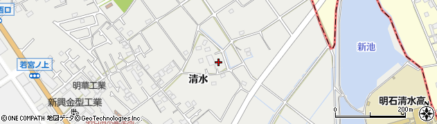 兵庫県明石市魚住町清水767周辺の地図