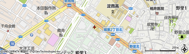 日産大阪販売株式会社　歌島橋店サービス工場周辺の地図