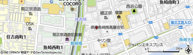 レジオン住吉川周辺の地図