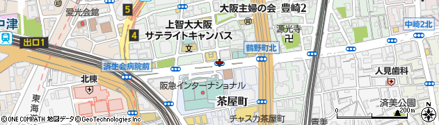 ホテル阪急﻿インターナショナル周辺の地図