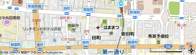 リパーク浜松田町駐車場周辺の地図