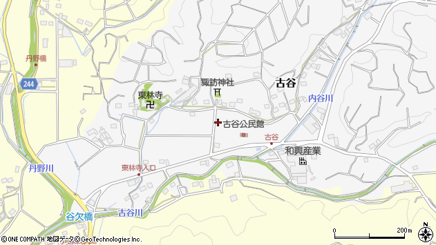 〒437-1502 静岡県菊川市古谷の地図
