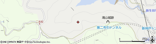 兵庫県神戸市中央区葺合町（口サブ谷）周辺の地図