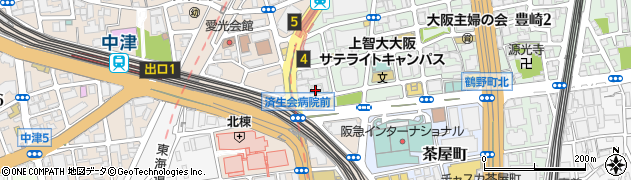 東横ＩＮＮ梅田中津１周辺の地図