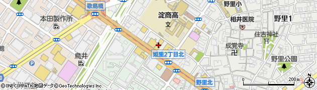 大阪トヨペット西淀川野里店周辺の地図