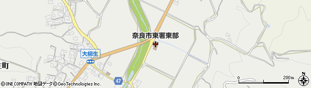 奈良市消防局東消防署東部分署周辺の地図