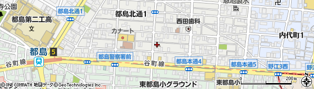 都島北通郵便局周辺の地図