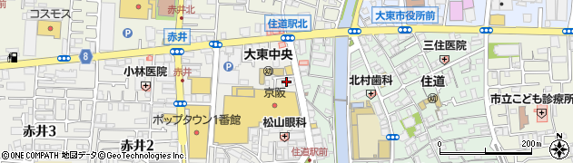 馬渕教室住道校周辺の地図