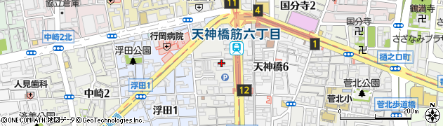 大阪府大阪市北区浪花町13-29周辺の地図