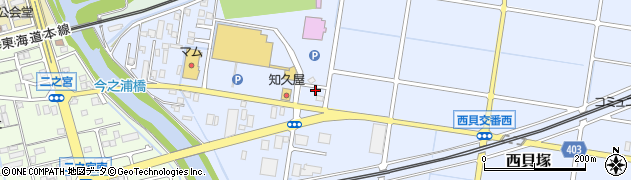 静岡県磐田市西貝塚454周辺の地図