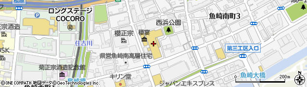 コーナン魚崎店周辺の地図
