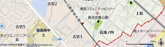 兵庫県播磨町（加古郡）二子（石保）周辺の地図