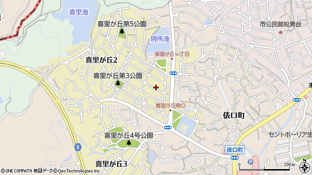 〒630-0248 奈良県生駒市喜里が丘の地図