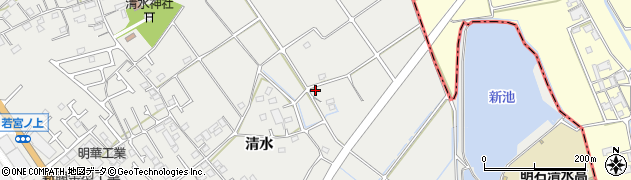 兵庫県明石市魚住町清水3126周辺の地図