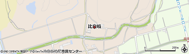 三重県伊賀市比自岐周辺の地図