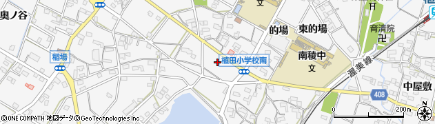愛知県豊橋市植田町（池下）周辺の地図