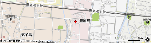 静岡県磐田市笹原島144周辺の地図