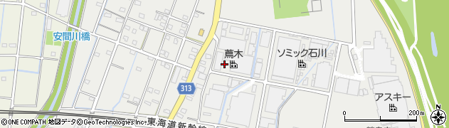 静岡県浜松市中央区鶴見町周辺の地図