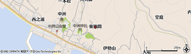 愛知県知多郡南知多町豊浜東狭間周辺の地図