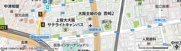 日本抵抗器販売株式会社大阪支店周辺の地図