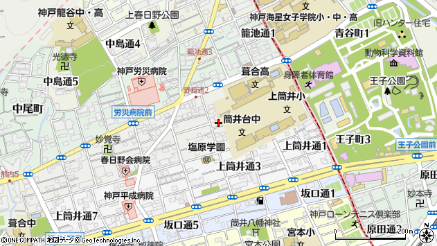〒651-0054 兵庫県神戸市中央区野崎通の地図