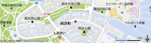 兵庫県芦屋市南浜町周辺の地図