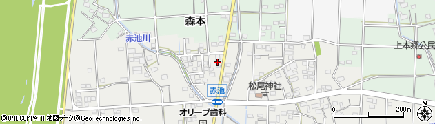 静岡県磐田市赤池221周辺の地図