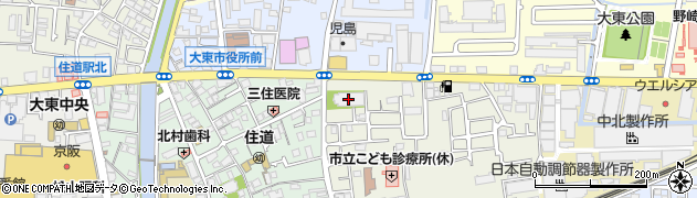 住道念法寺周辺の地図