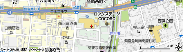 兵庫県神戸市東灘区魚崎西町周辺の地図