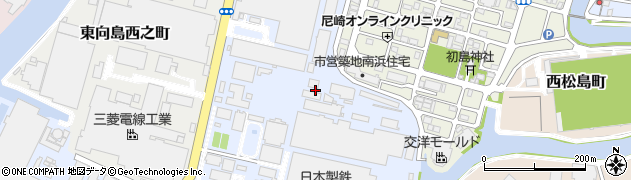 兵庫県尼崎市東向島東之町周辺の地図