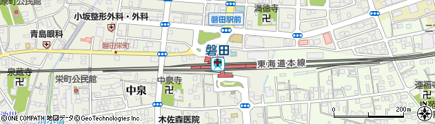 磐田駅周辺の地図