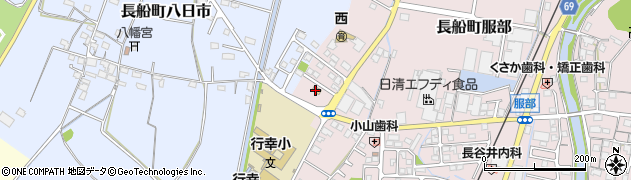 ファミリーマート長船服部店周辺の地図