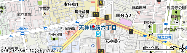 ＴＳＵＴＡＹＡ天六店周辺の地図