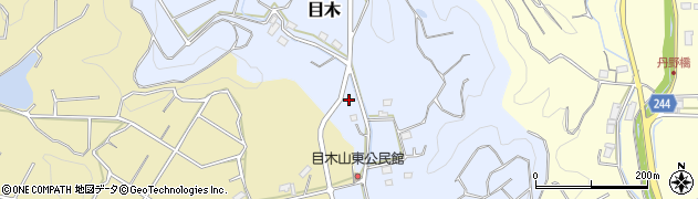 静岡県菊川市目木周辺の地図