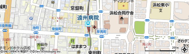 浜松市役所　中区役所中区内その他施設放送大学浜松サテライトスペース周辺の地図