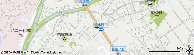 兵庫県明石市魚住町清水1295周辺の地図