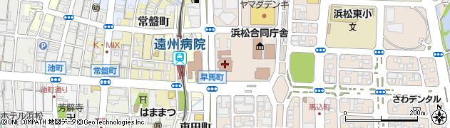静岡県浜松総合庁舎　しずおかジョブステーション西部周辺の地図
