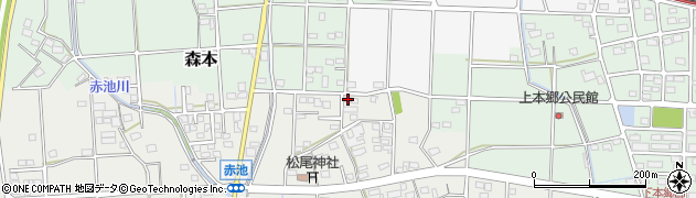 静岡県磐田市赤池459周辺の地図